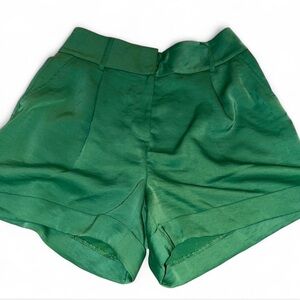 Express High Waist Green Women's Shorts